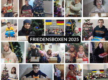 Ausgewählte Fotos der beschenkten Kinder aus dem Kreis Nikopol. Foto: Kreis Heinsberg