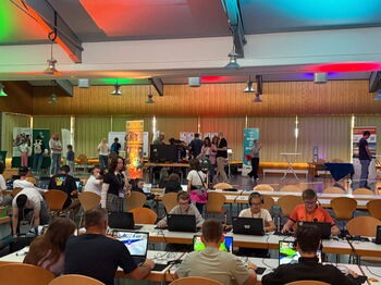 Im Betty-Reis-Forum in Wassenberg verbrachten die Besucherinnen und Besucher einen abwechslungsreichen Nachmittag rund ums Gaming. Foto: Kreis Heinsberg