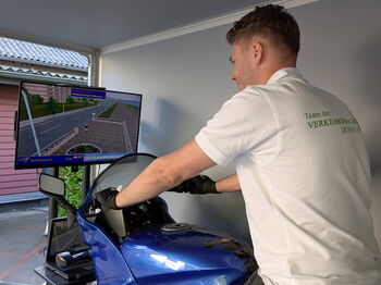 Tatkräftige Unterstützung zur Aktionsnacht kam von der Verkehrswacht Düren. Foto: Kreis Heinsberg