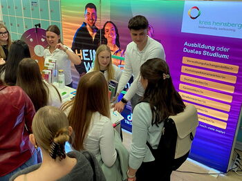 Während der Berufsinformationsmesse Work 