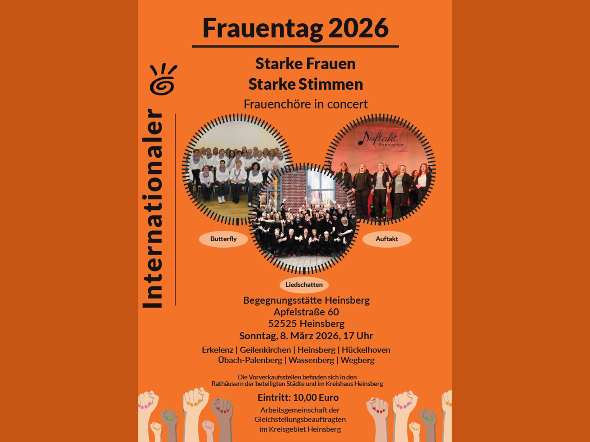 Pünktlich zum Weltfrauentag präsentiert die Arbeitsgemeinschaft das Konzert „Starke Frauen – Starke Stimmen“. Foto: Kreis Heinsberg