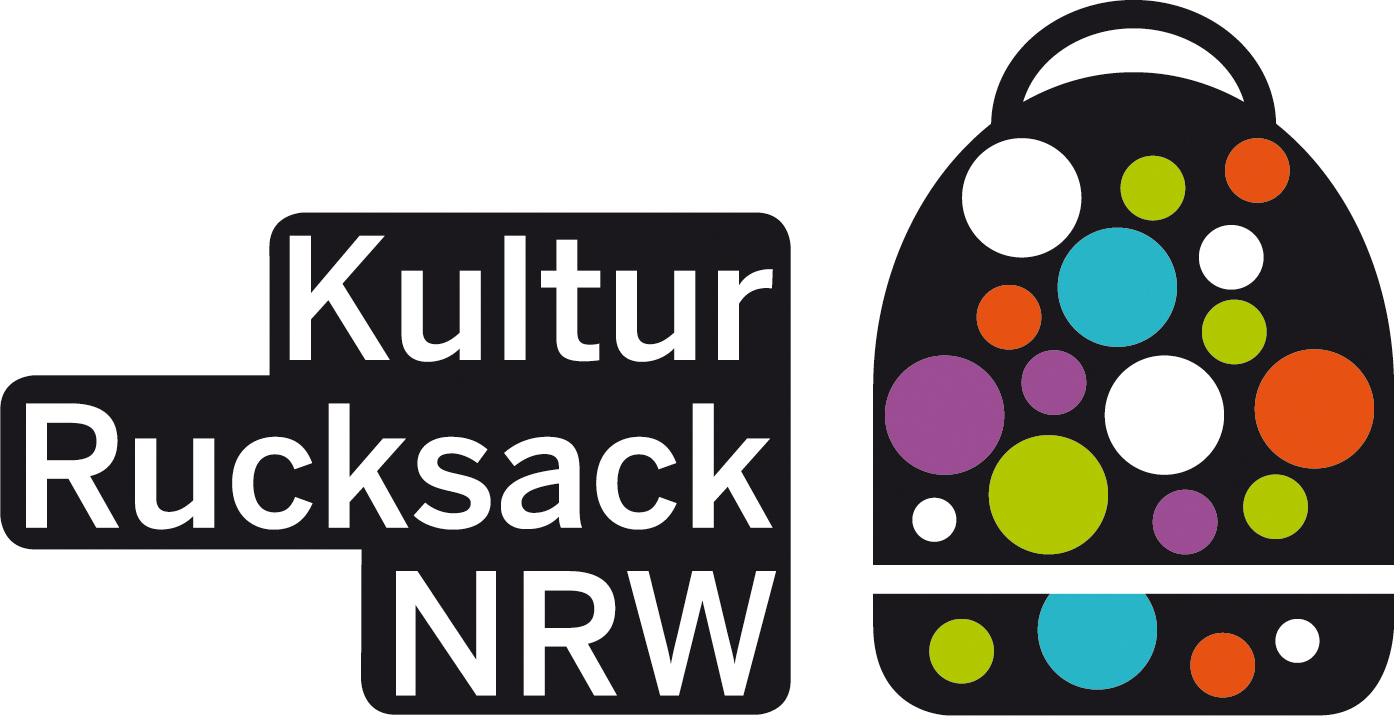 Das Bild zeigt das Logo von Kultur Rucksack NRW